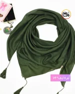 روسری ساده نخی ضد چروک قواره کوچک کد 1465 - Image 9