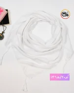 روسری ساده نخی ضد چروک قواره کوچک کد 1465 - Image 30