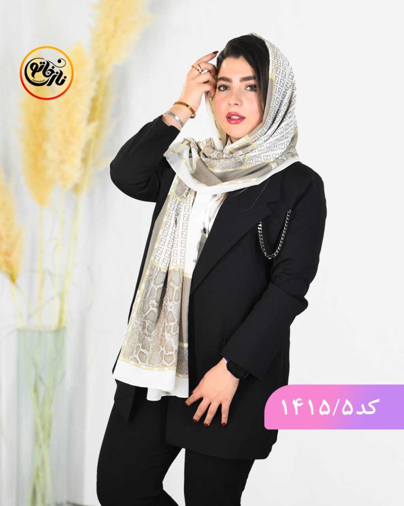 شال مجلسی حریر کد 1415 - Image 6