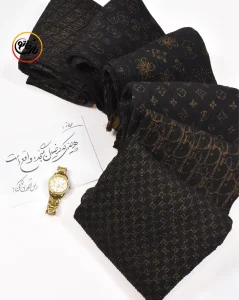 شال پلیسه طلا کوب