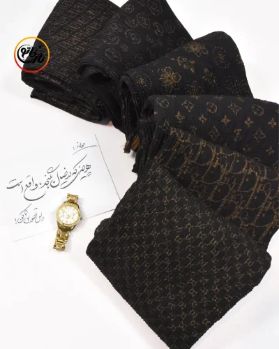 شال پلیسه طلا کوب