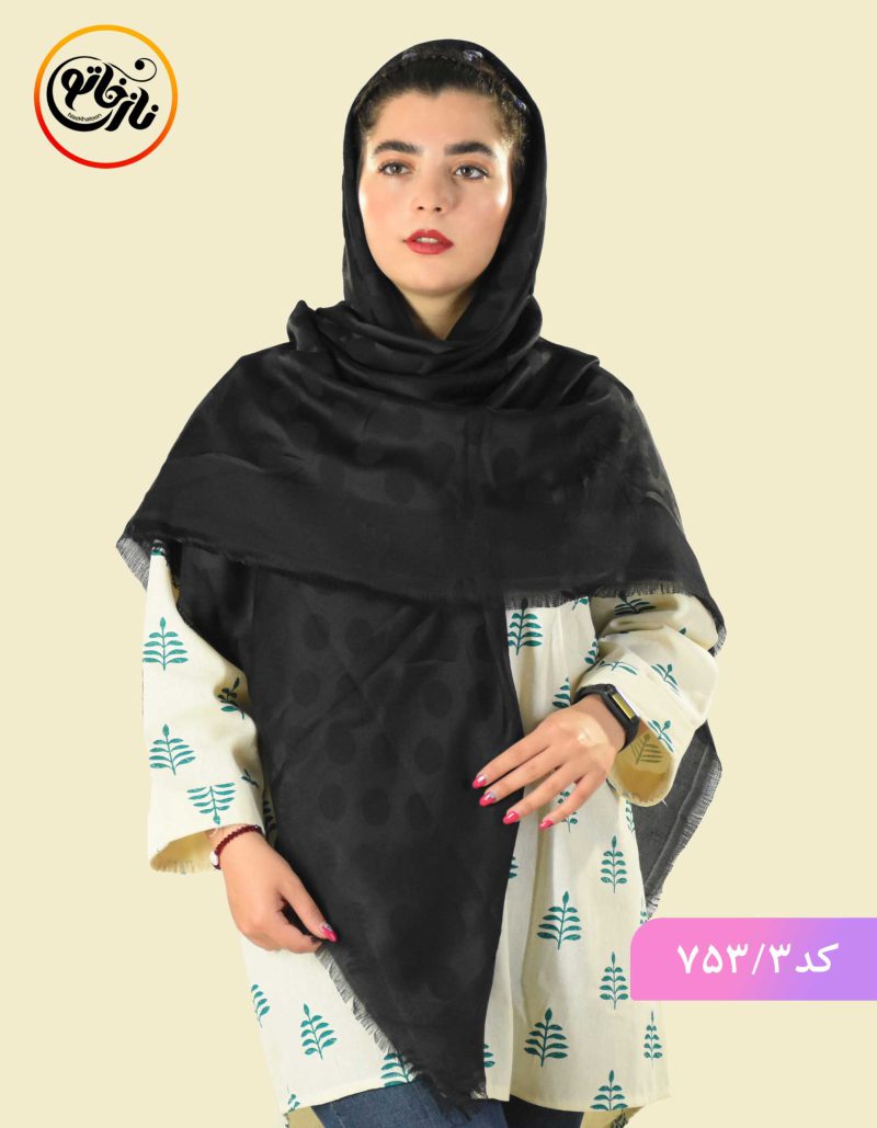 روسری ژاکارد پیچک گلی