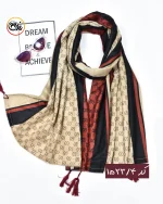 شال مخمل زرشکی کد 1523 - Image 5