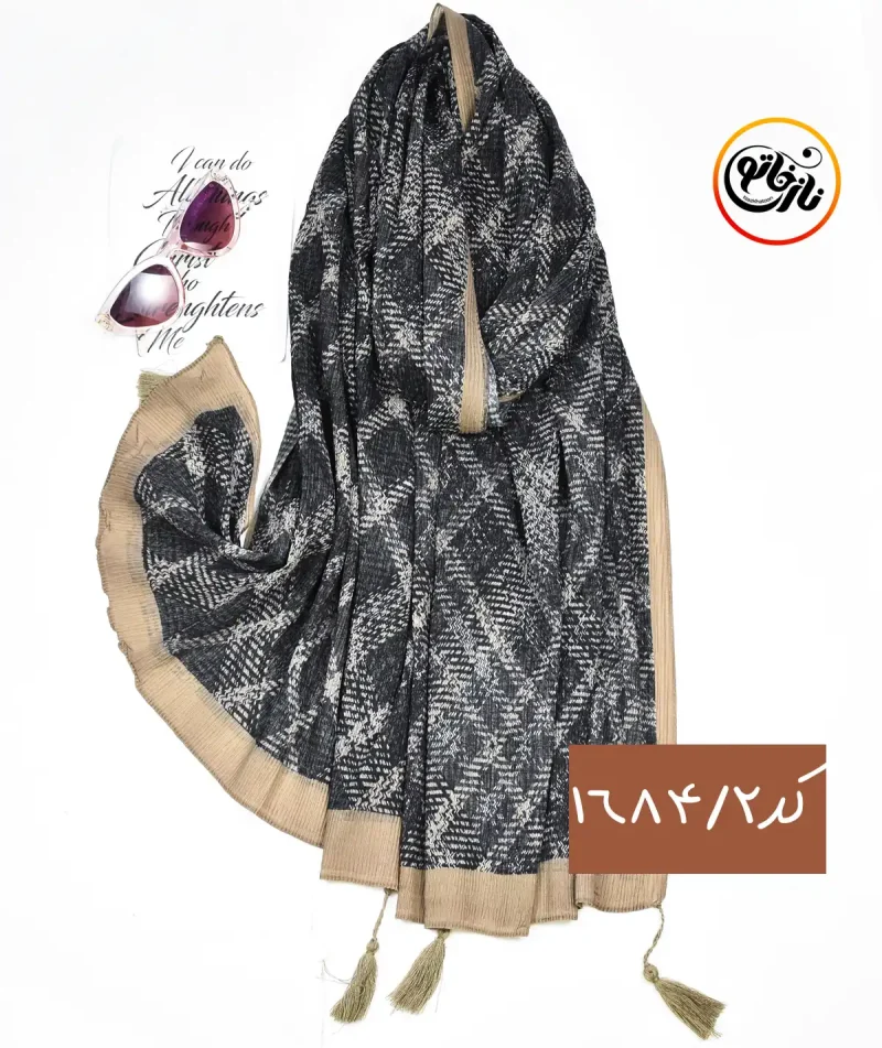 شال برشکا طرحدار کد 1684 - Image 3