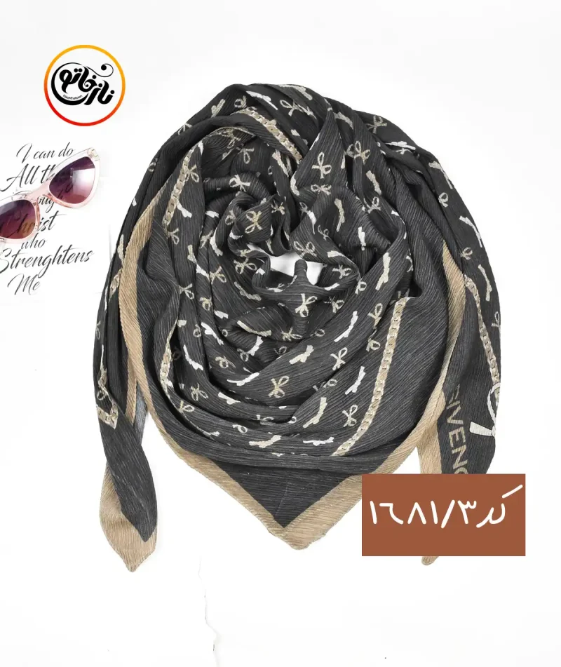 روسری پلیسه پاپیونی کد 1681 - Image 4