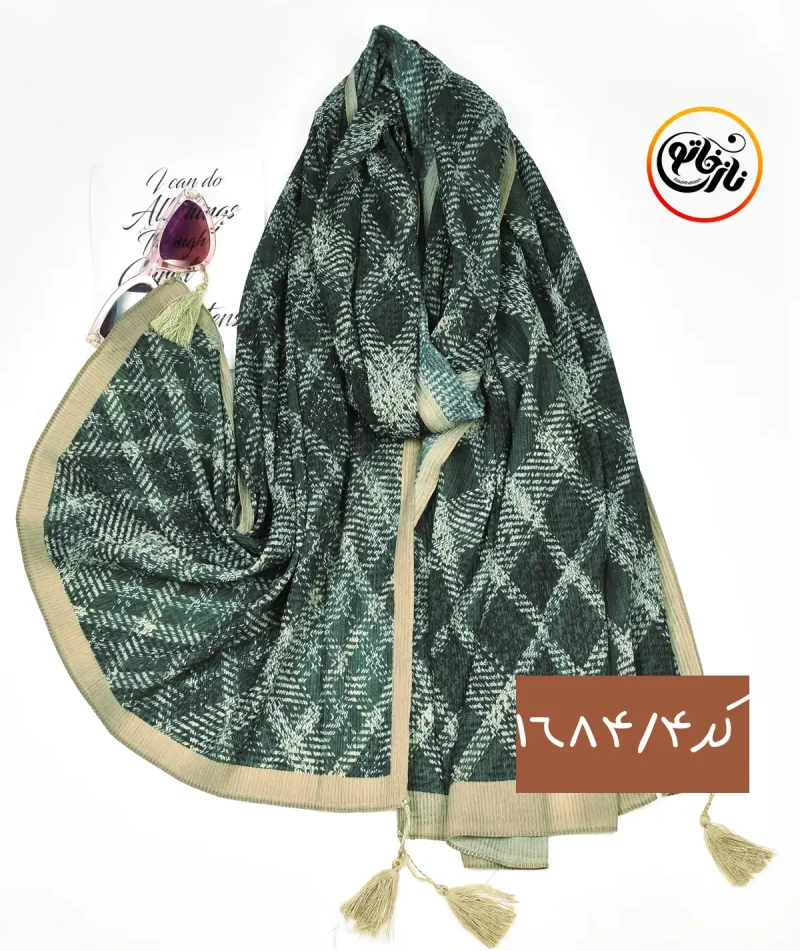 شال برشکا طرحدار کد 1684 - Image 5