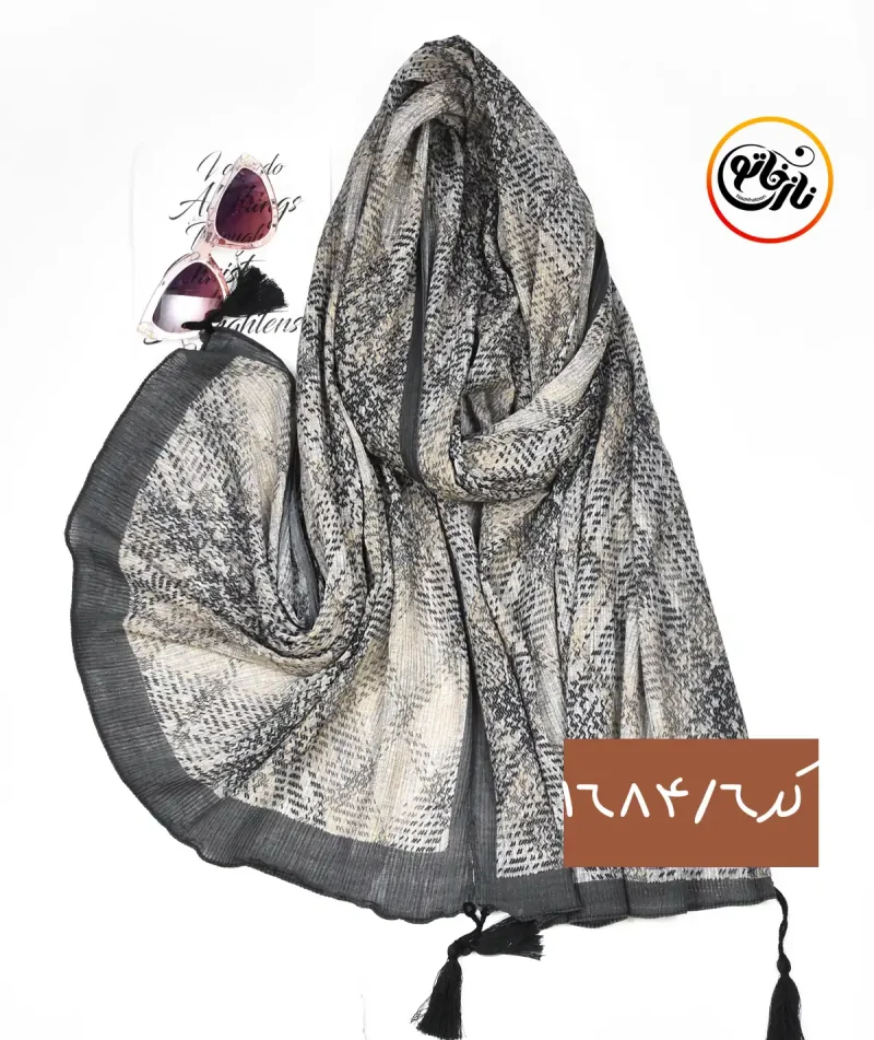 شال برشکا طرحدار کد 1684 - Image 7