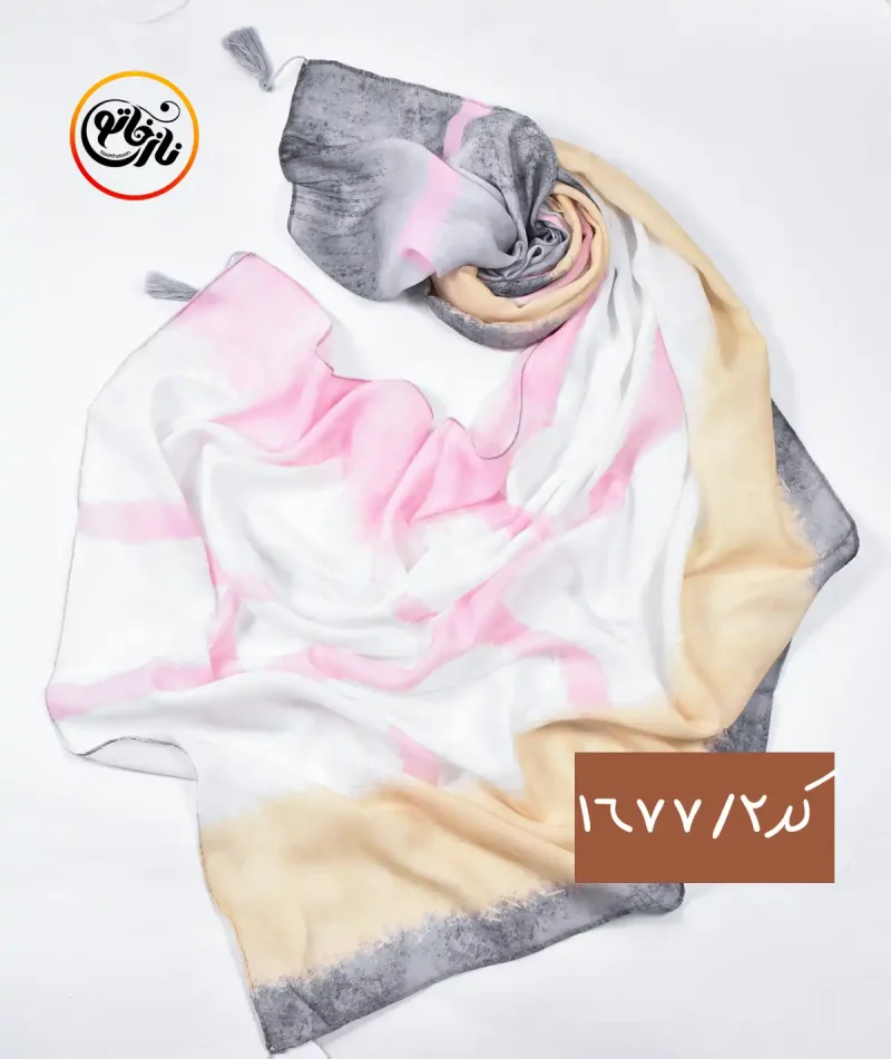 شال نخی ابرنگی کد 1677 - Image 2