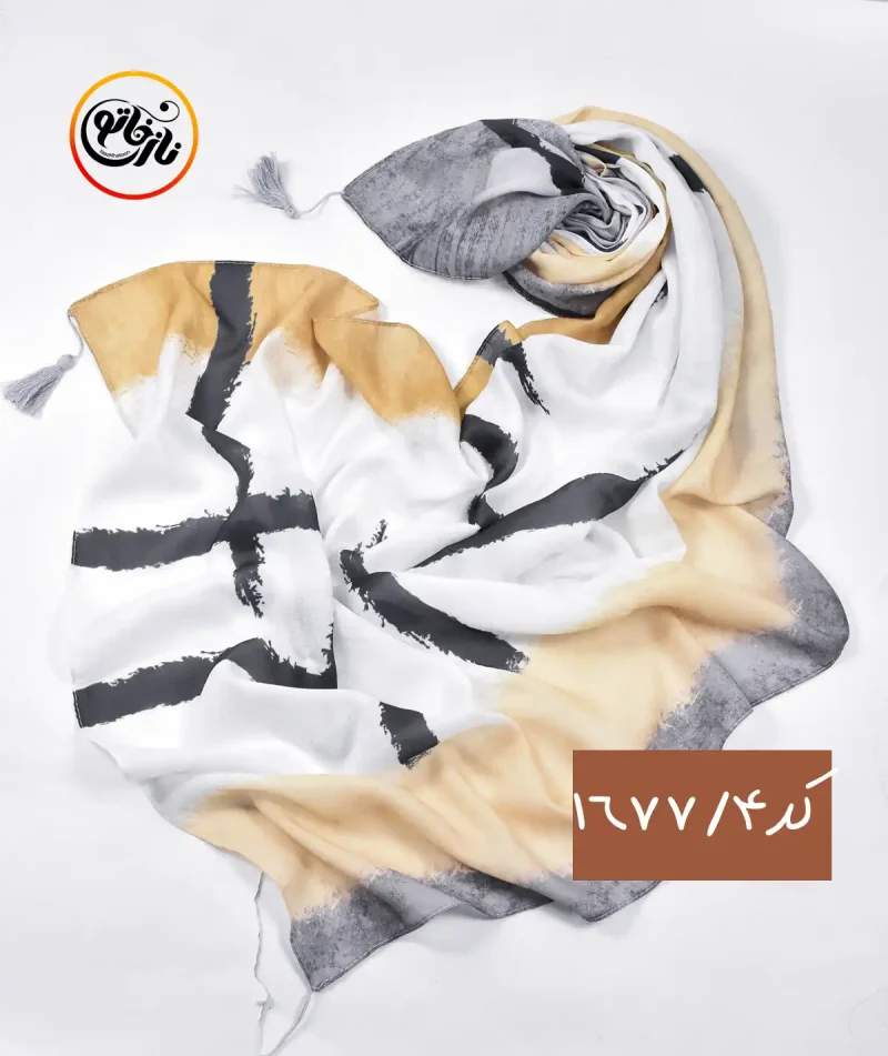 شال نخی ابرنگی کد 1677 - Image 4