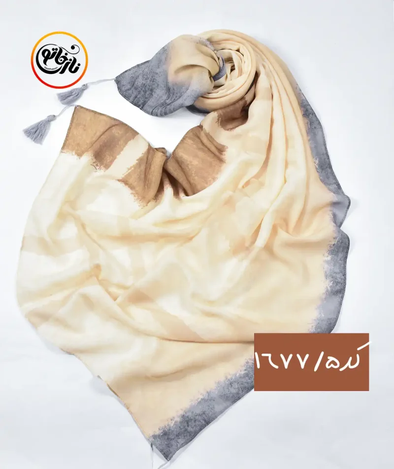 شال نخی ابرنگی کد 1677 - Image 5