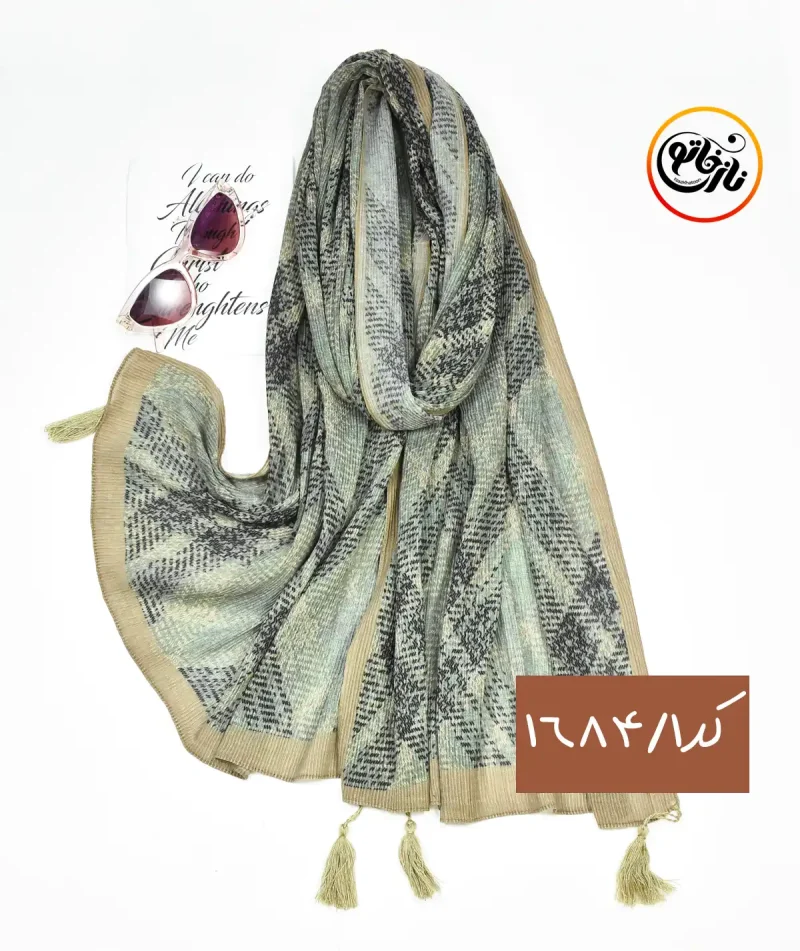 شال برشکا طرحدار کد 1684 - Image 2