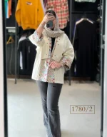 مانتو لینن ترکیبی زنانه کد 1780 - Image 7