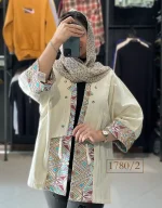 مانتو لینن ترکیبی زنانه کد 1780 - Image 5