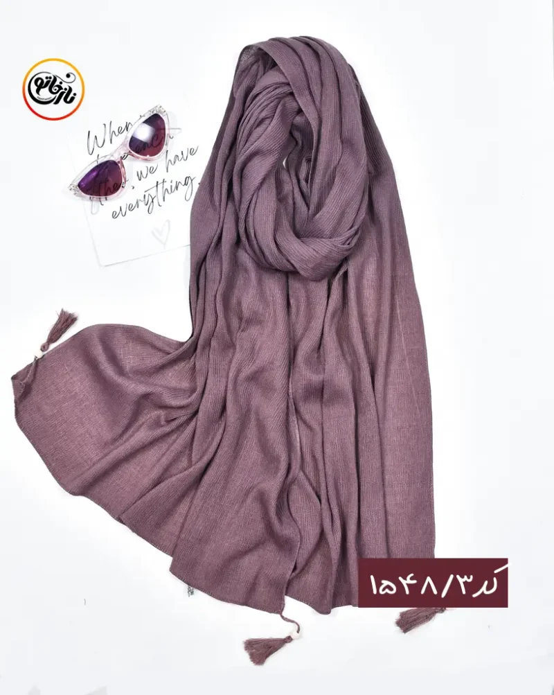 شال پلیسه ریز نخی کد 1548 - Image 4