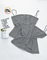 تاپ راه راه بند ماکارون کد 1726