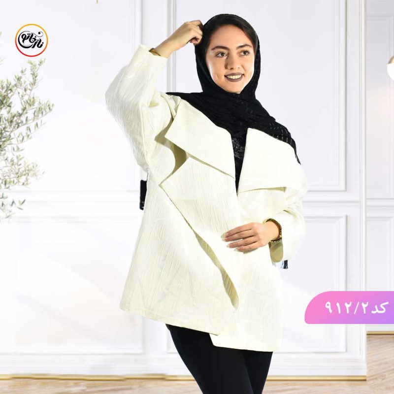 مانتو ژاکارد دو یقه