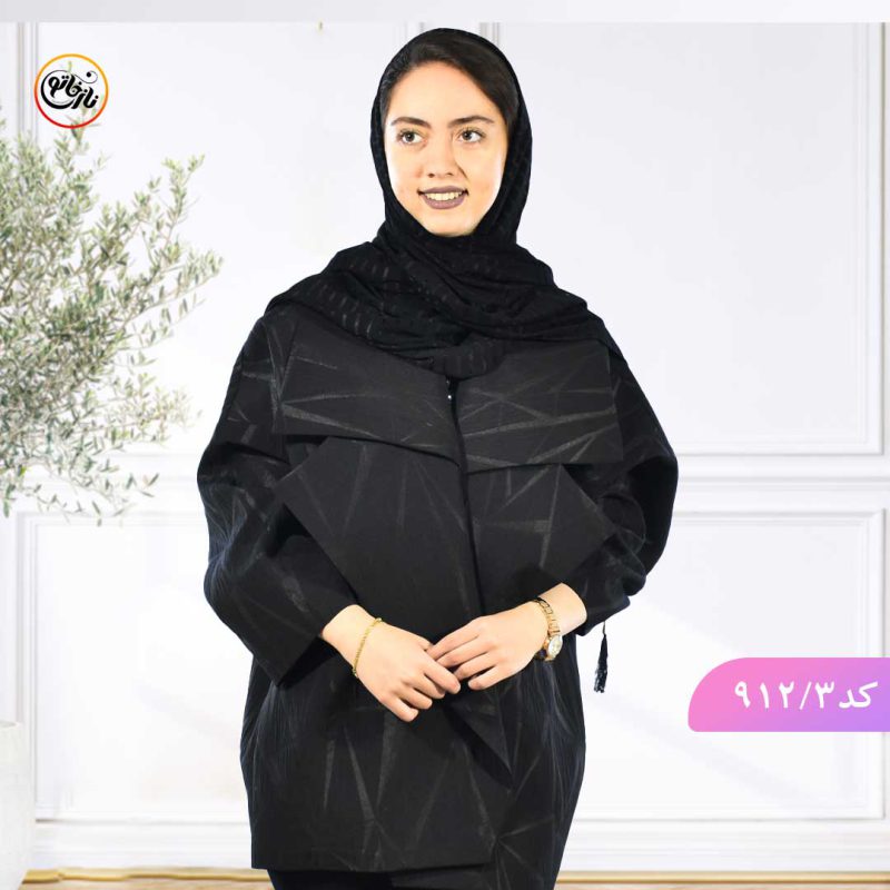 مانتو ژاکارد دو یقه