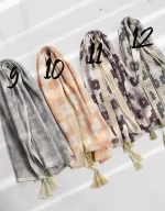 شال گل گلی پلیسه کد 1718 - Image 4