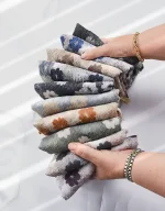 شال گل گلی پلیسه/شال برشکا /شال گلدار