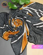 روسری گارزا ژاکارد دور دست دوز