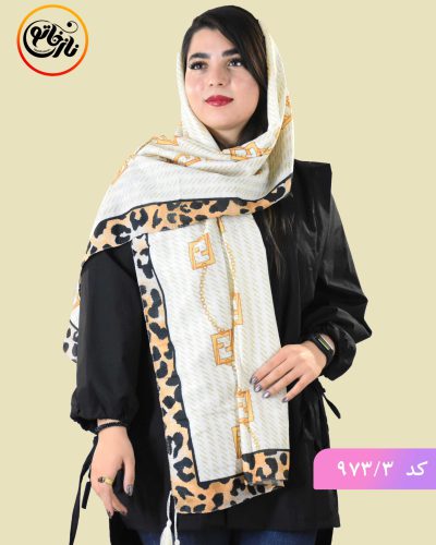 شال نخی طرح کمربند
