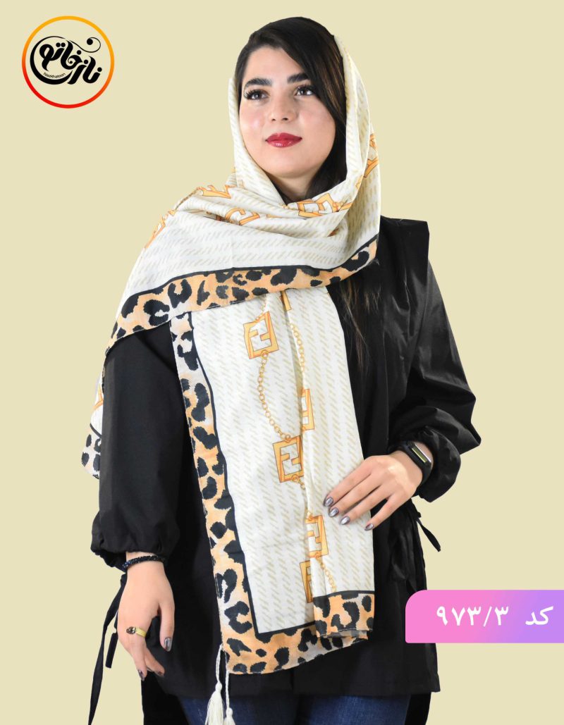 شال نخی طرح کمربند