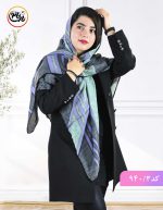 روسری گارزا ژاکارد دور دست دوز