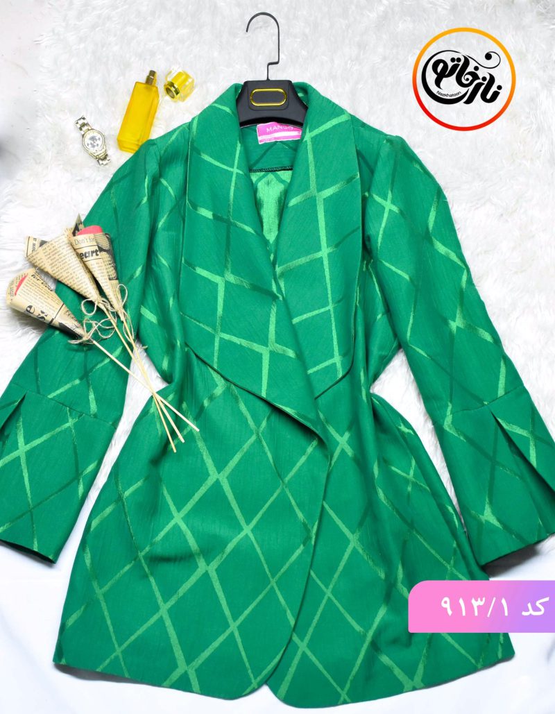 مانتو مجلسی ژاکارد لوزی کد913 - Image 1