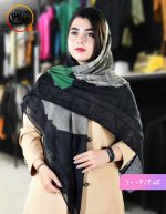 روسری گارزا ژاکارد چکاو سبز