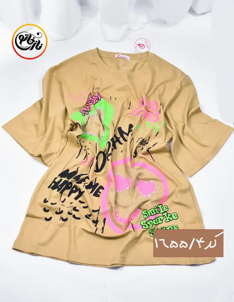 تیشرت نگین دار کد 1655 - Image 5