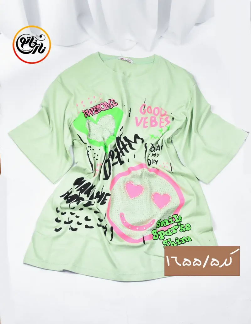 تیشرت نگین دار کد 1655 - Image 6