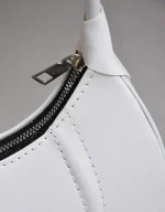 کیف چرم هلالی سفید کد 1775 - Image 4