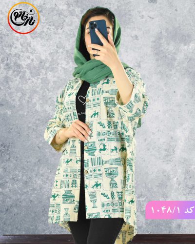 مانتو لینن طرحدار تهمینه