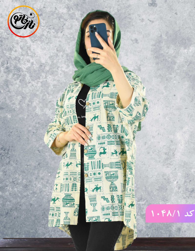 مانتو لینن طرحدار تهمینه
