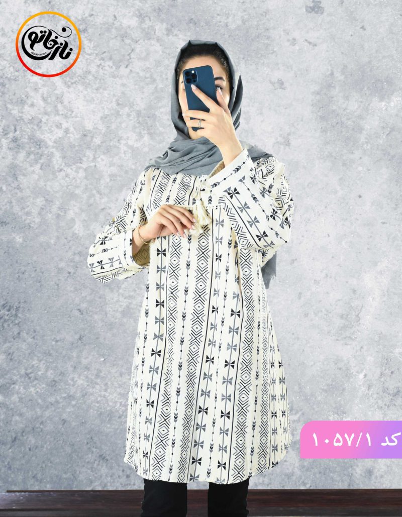 مانتو جلو بسته برهون طوسی