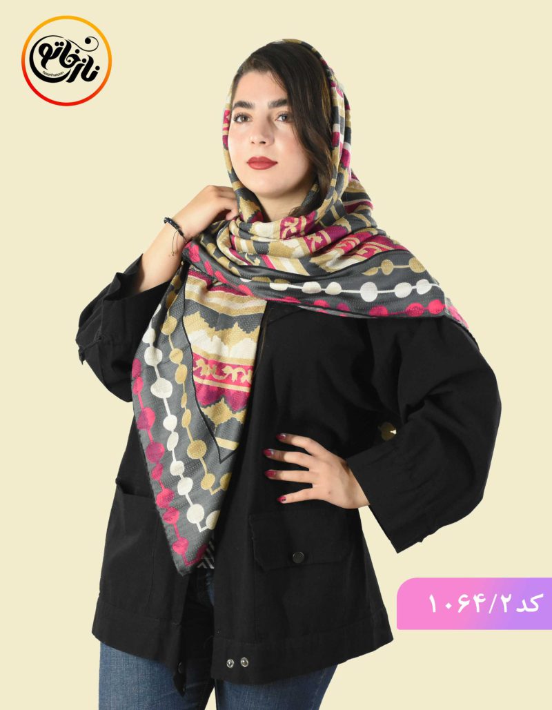 روسری نخی الیکا سرخابی