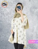 مانتو لینن گندم قهوه ی