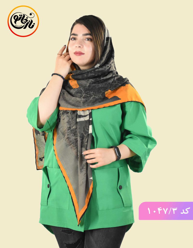 روسری گارزا ژاکارد اذین کد 1047 - Image 4