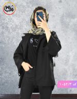 مانتو لینن پردیس مشکی