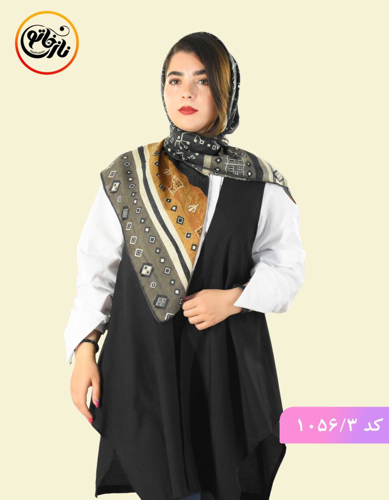 روسری نخی اناهیتا قهوه ای