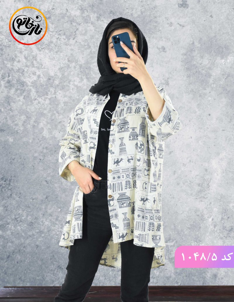 مانتو لینن طرحدار تهمینه5