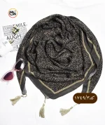 روسری پلیسه پلنگی کد 1749 - Image 7