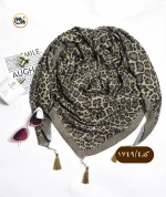 روسری پلیسه پلنگی کد 1749 - Image 8