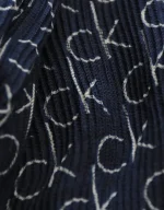 شال طرحدار سرمه ای کد 1729 - Image 10