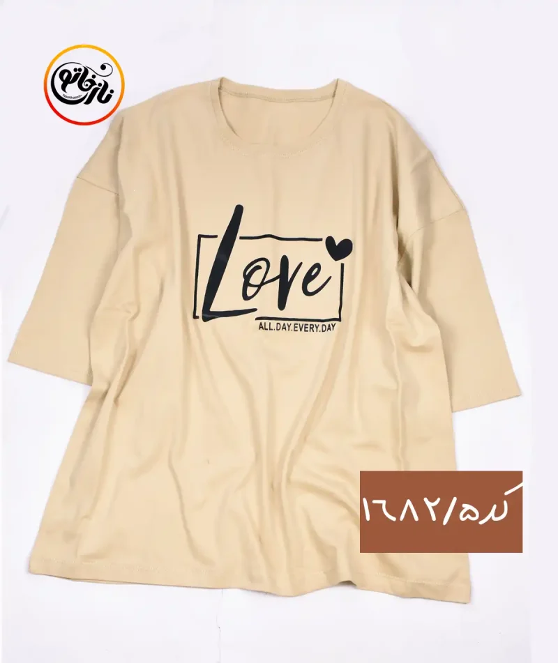 تیشرت باکسی نخ پنبه کد 1682 - Image 6