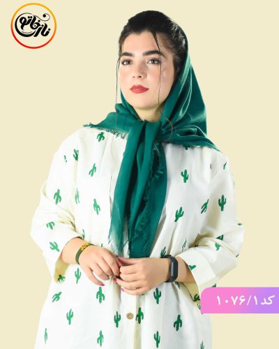 روسری ساده ضد چروک قواره کوچک