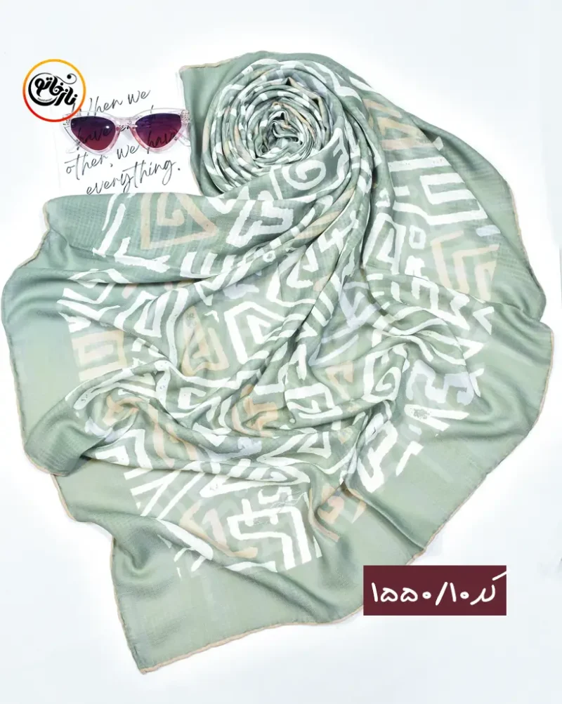 روسری نخی طرحدار کد 1550 - Image 11
