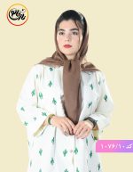 روسری ضد چروک قواره 110 قهوه ای