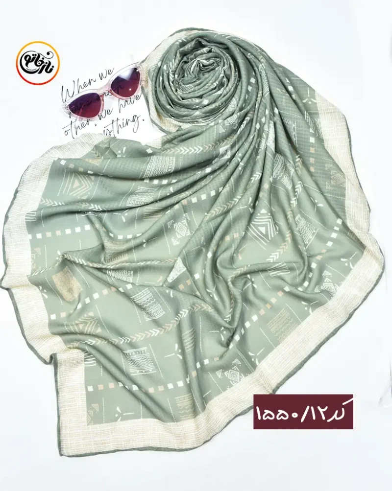 روسری نخی طرحدار کد 1550 - Image 13