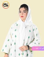روسری ضد چروک قواره 110 سفید
